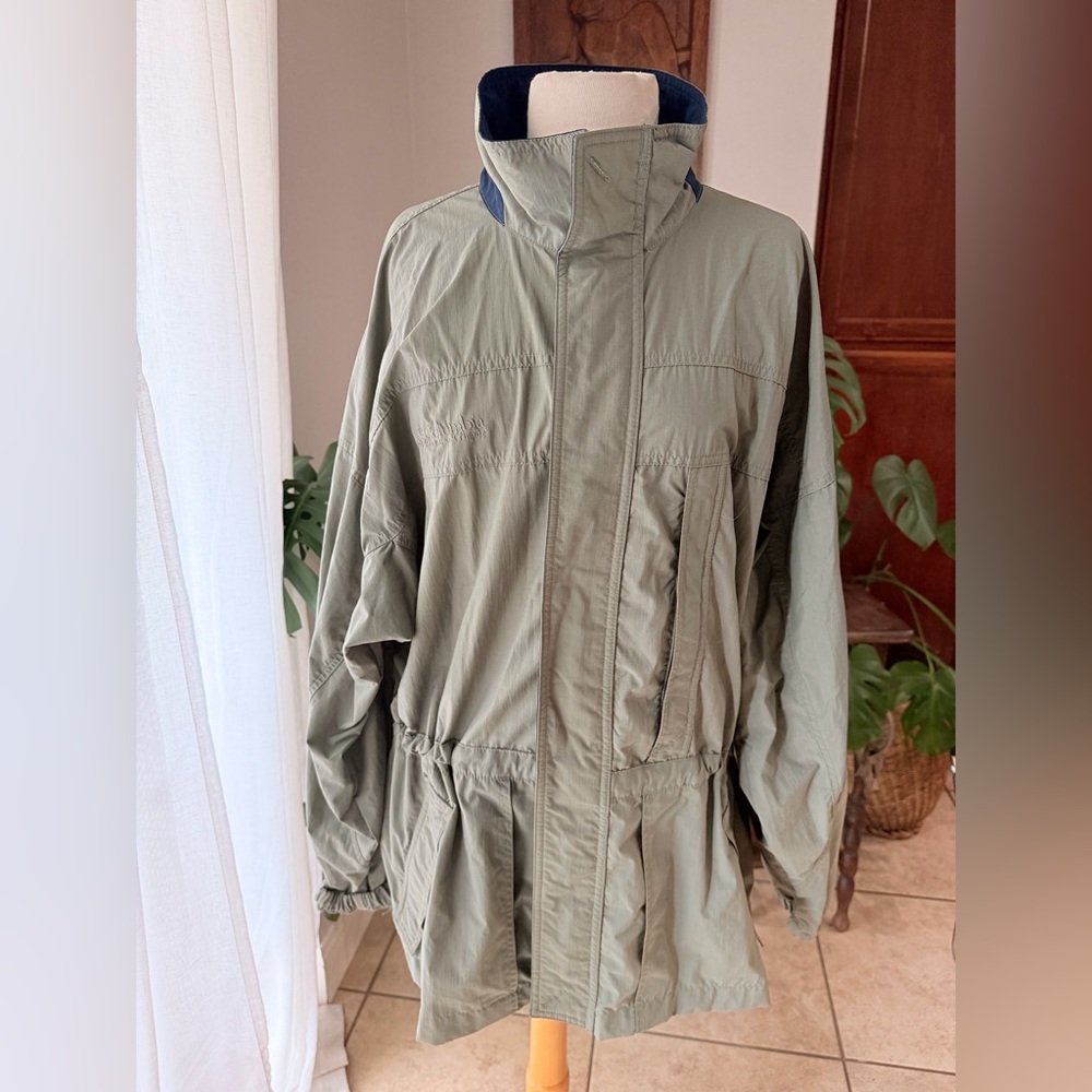 Columbia Sportswear Company Olive Green Windbreaker Jacket XL